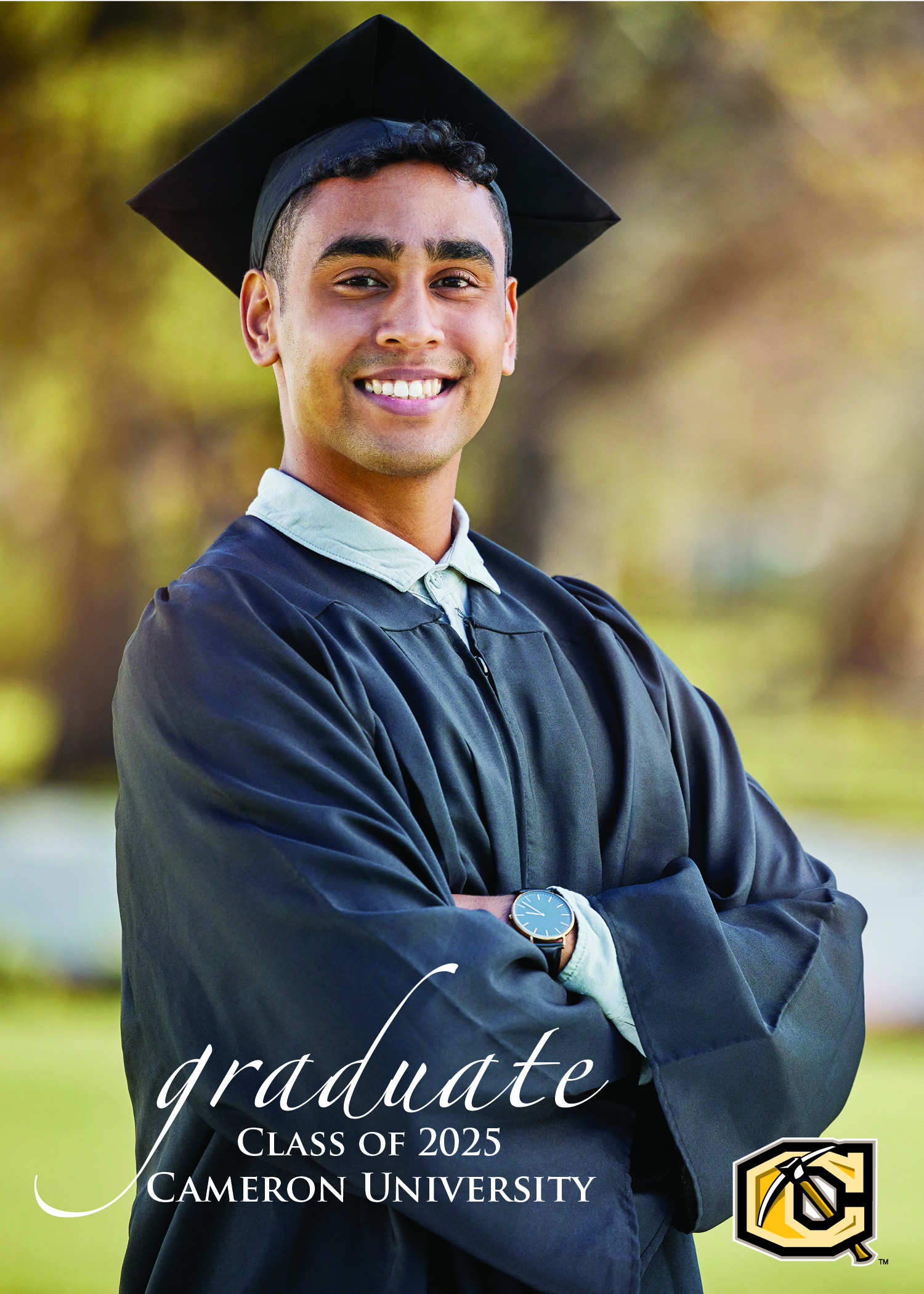 Sample 2-sided graduation announcement