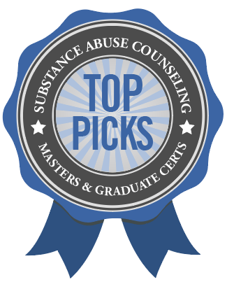 Editor's Top Picks for the Best Master's Degrees and Graduate Certificates in Substance Abuse Counseling badge